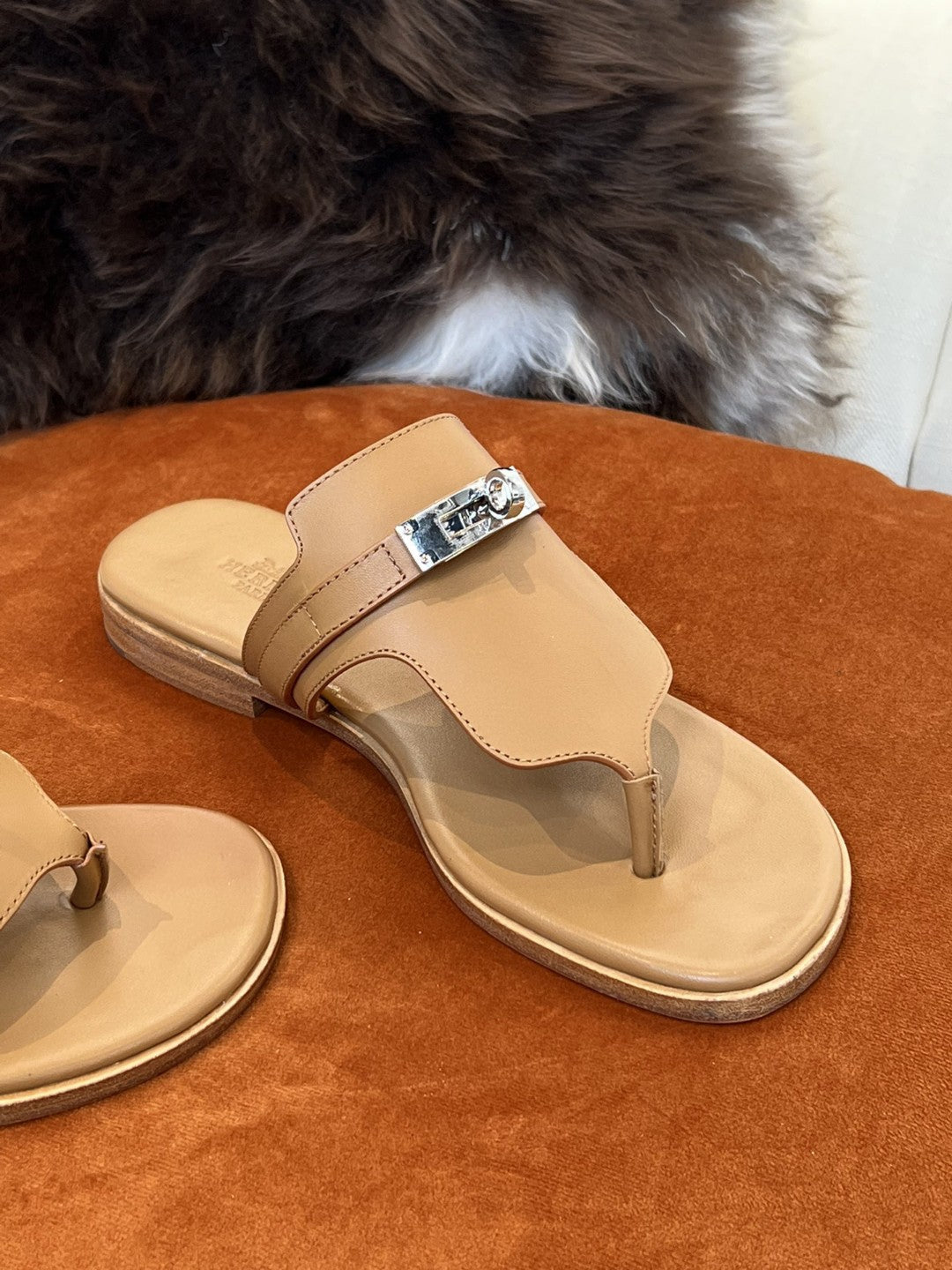 Hermes Elixir Neo Sandal Brown
