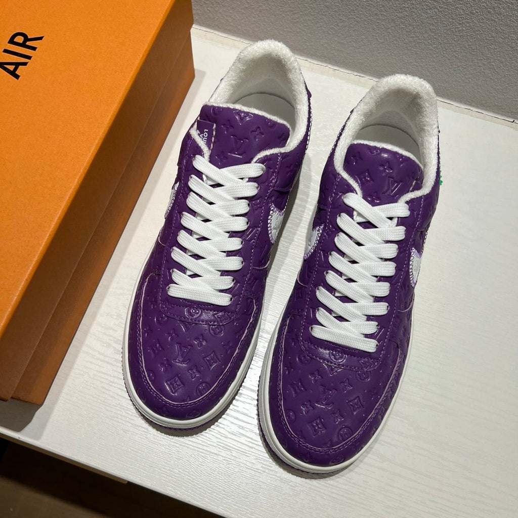 Louis Vuitton x Off-White x Nike Air Force 1 Purple