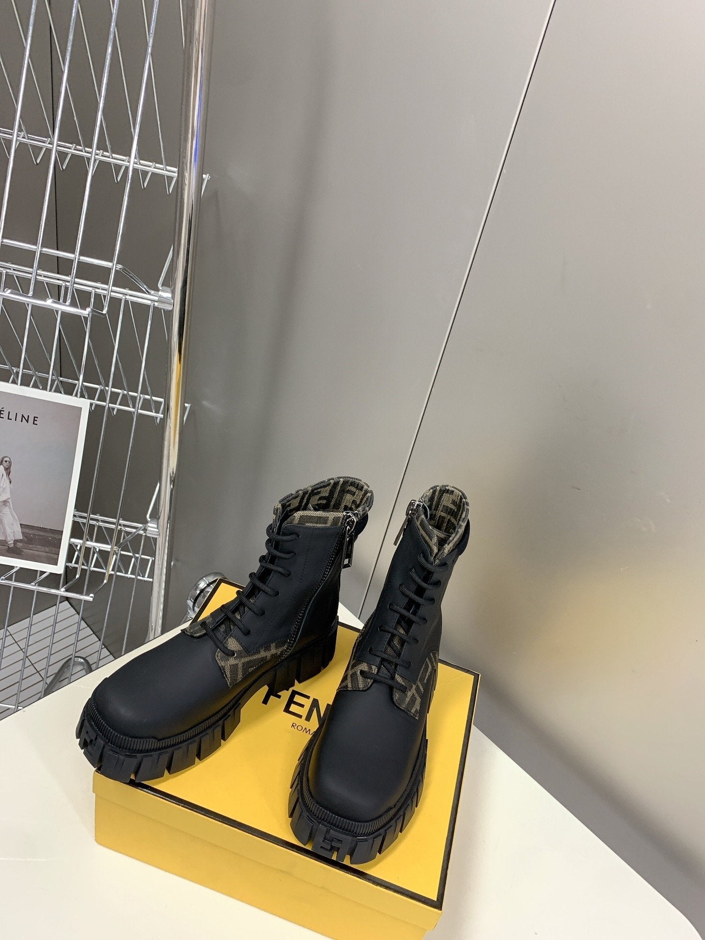 Fendi Signature Boots Black