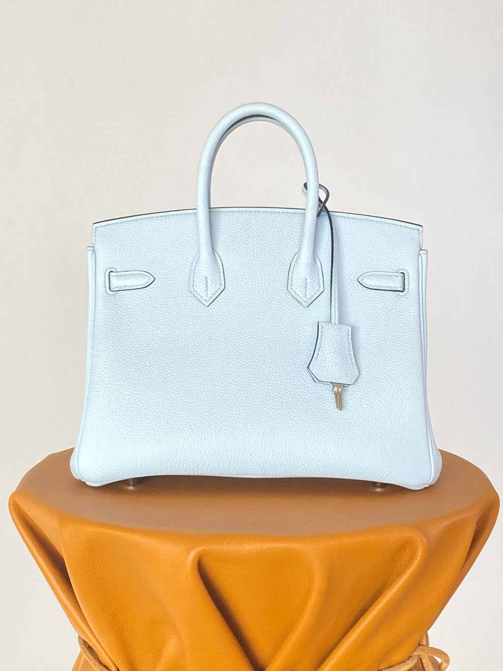 Hermes Birkin 25 Nata Swift Silver Hardware Light Blue