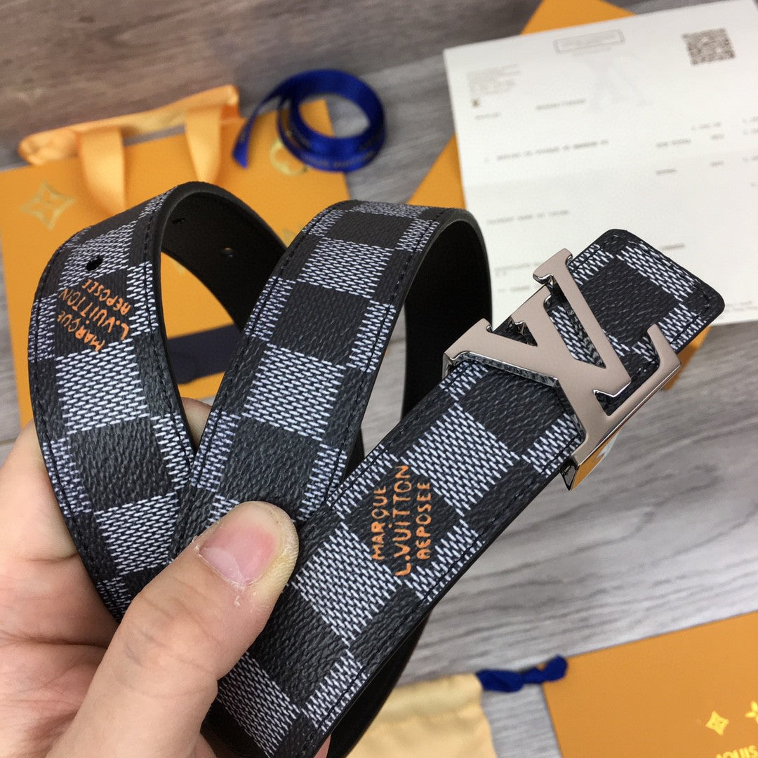 Louis Vuitton Initiales Belt Black