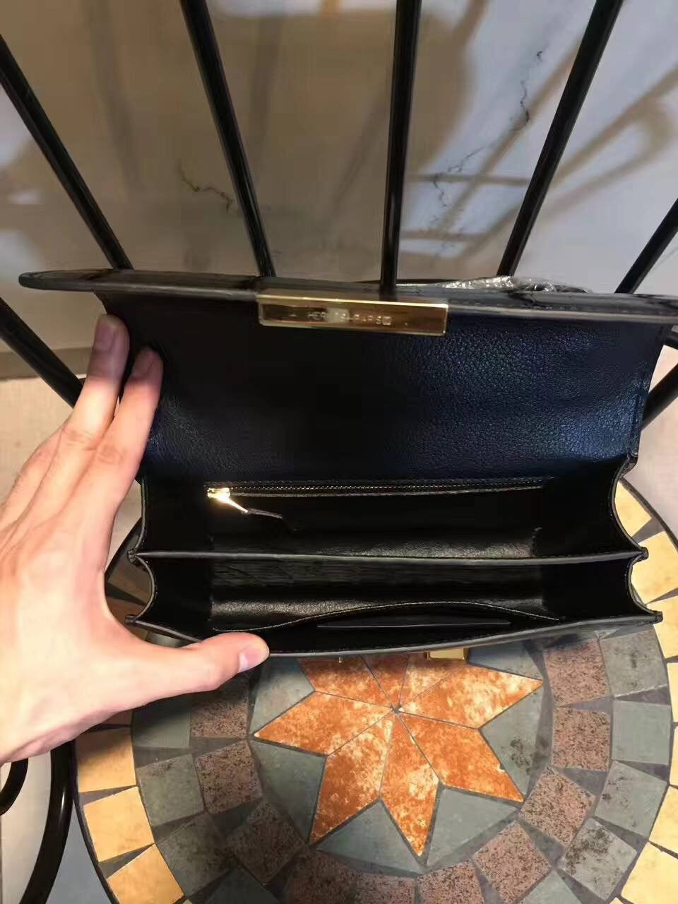 Hermes Constance Shoulder Bag 24cm Black