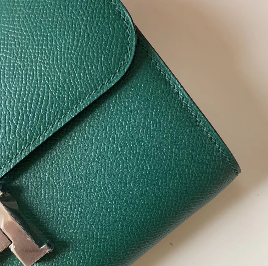 Hermes Constance Togo 21cm Green