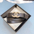 Chanel Belt With Beaded Buckle Brown