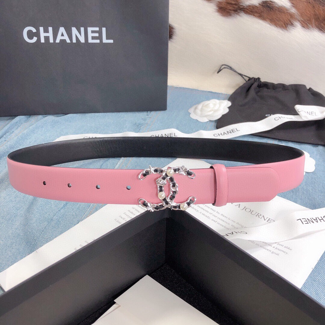Chanel Belt With Double C Buckle