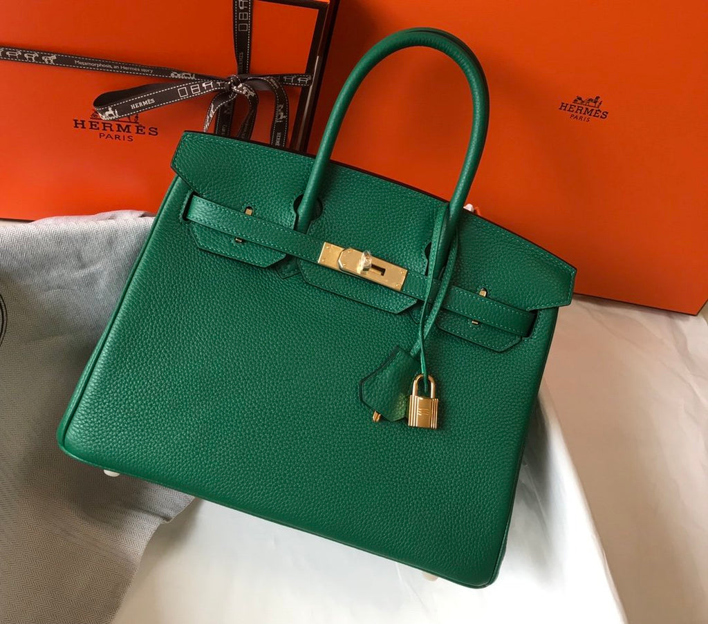 Hermes Handle Bag 30cm Green