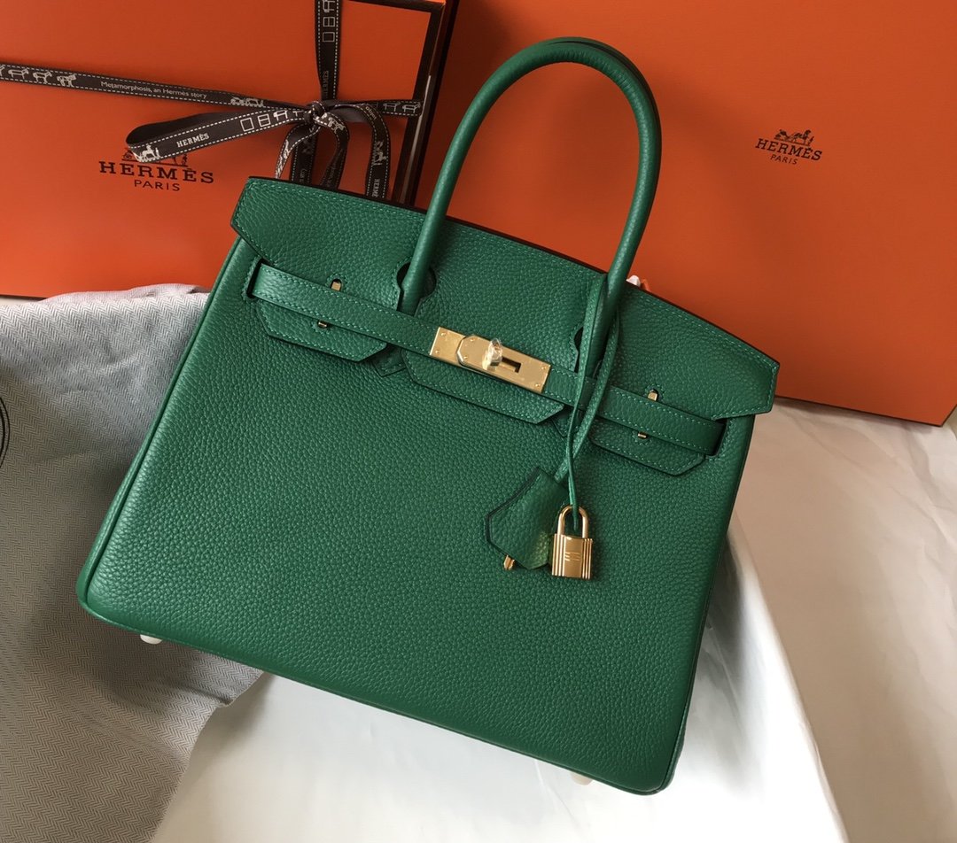 Hermes Handle Bag 30cm Green