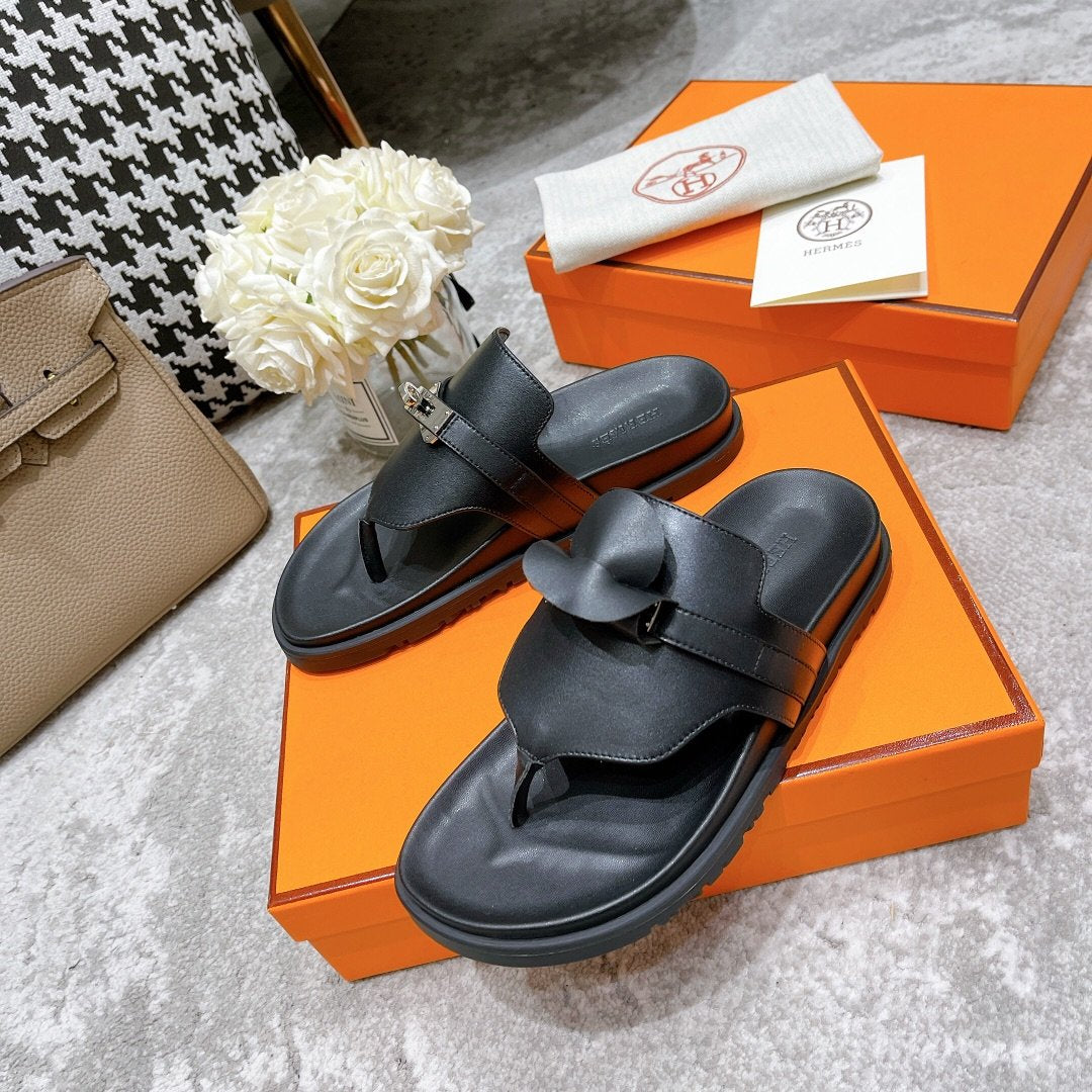 Hermes Elixir Sandal Black