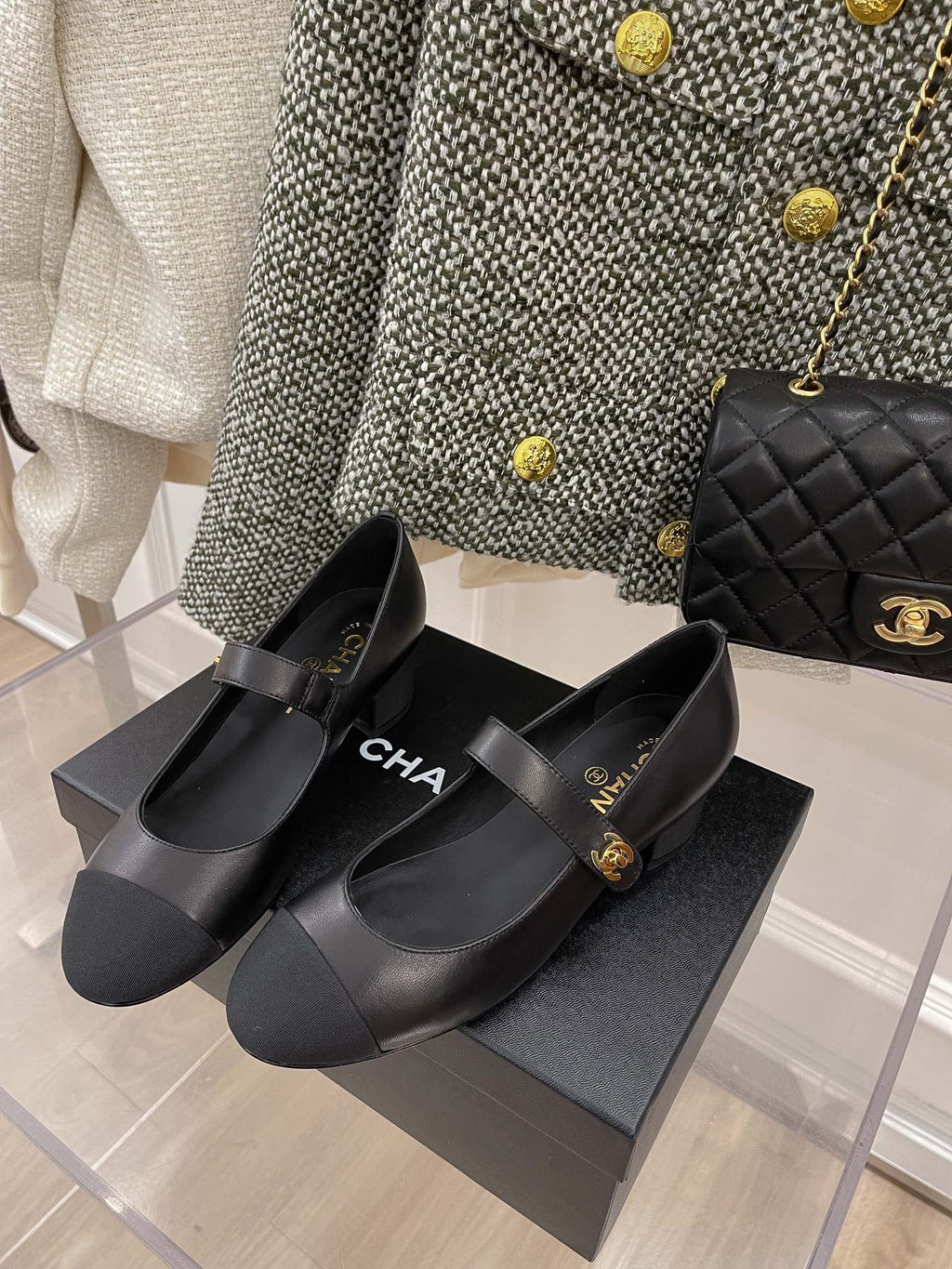 Chanel Sling Back 1.7 Inches Black