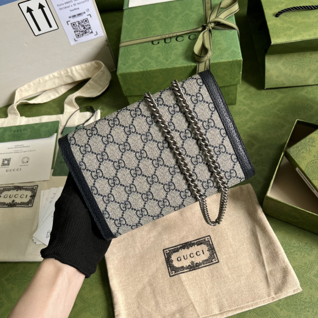 Gucci 401231 Dionysus GG Mini Chain Bag 20cm Beige
