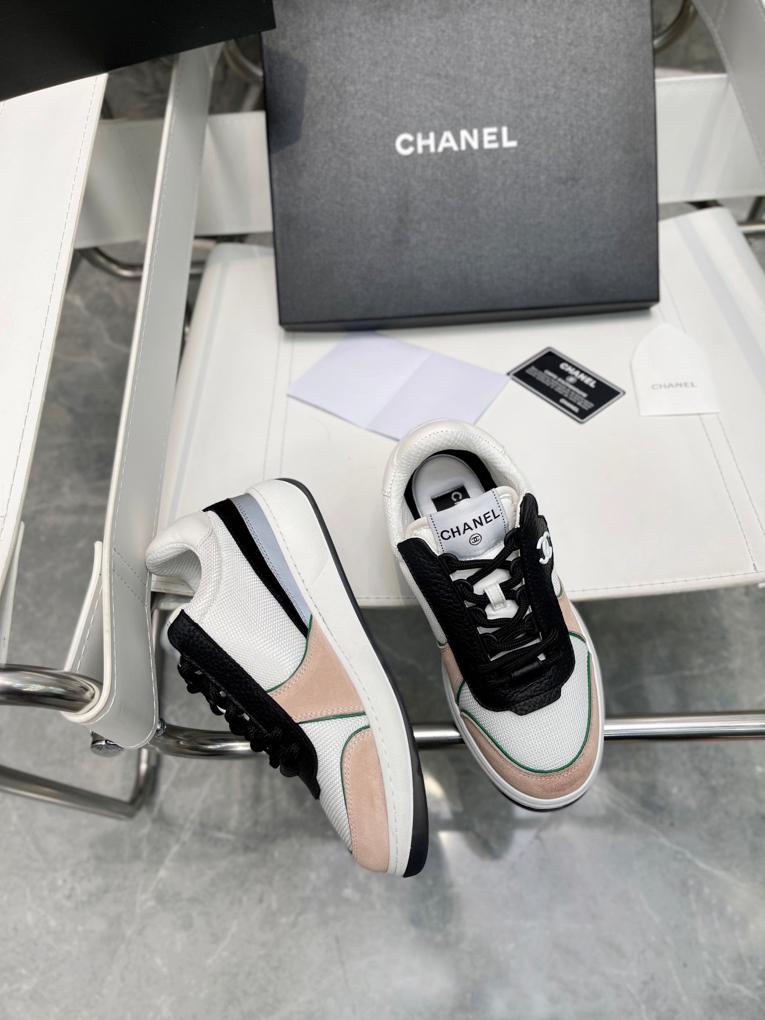 Chanel Trainers Sneakers White/Beige