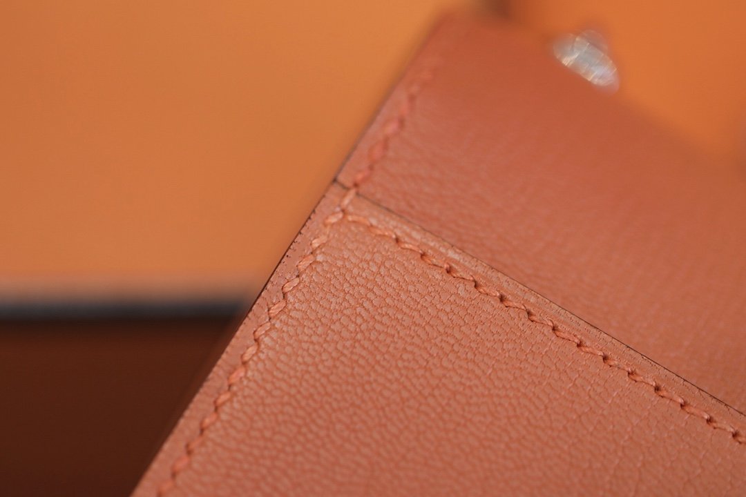Hermes Verrou Chain Birkin Handle Bag 17cm Orange
