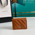 Gucci Marmont Card Case Brown Wallet 11cm