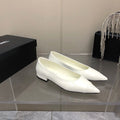 Chanel Flats White