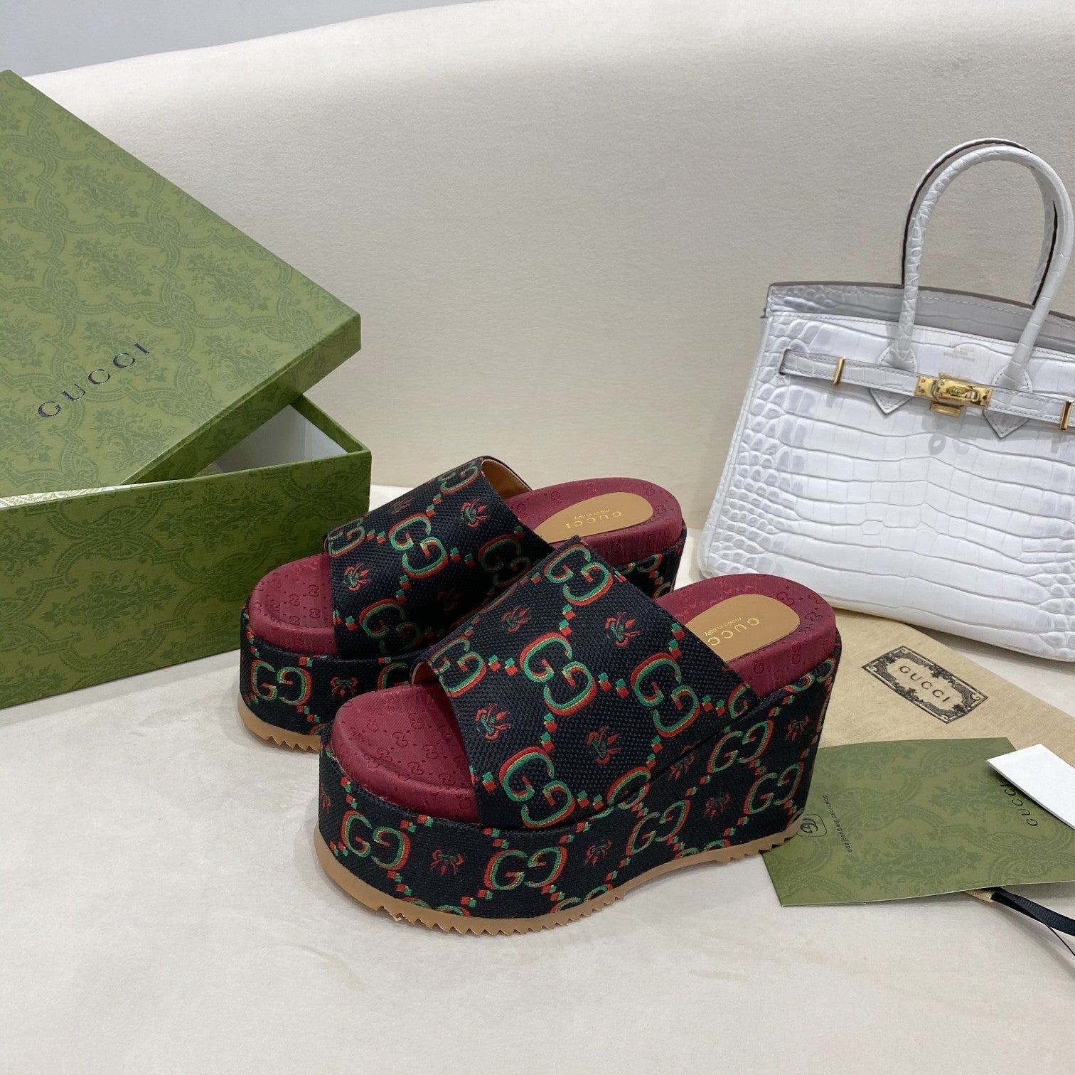 Gucci Platform Slide Sandal Black