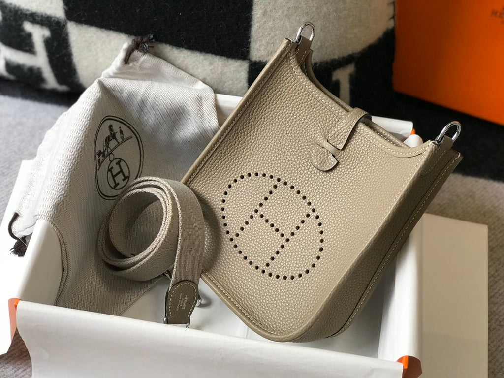 Hermes Handle Bag 17cm Grey