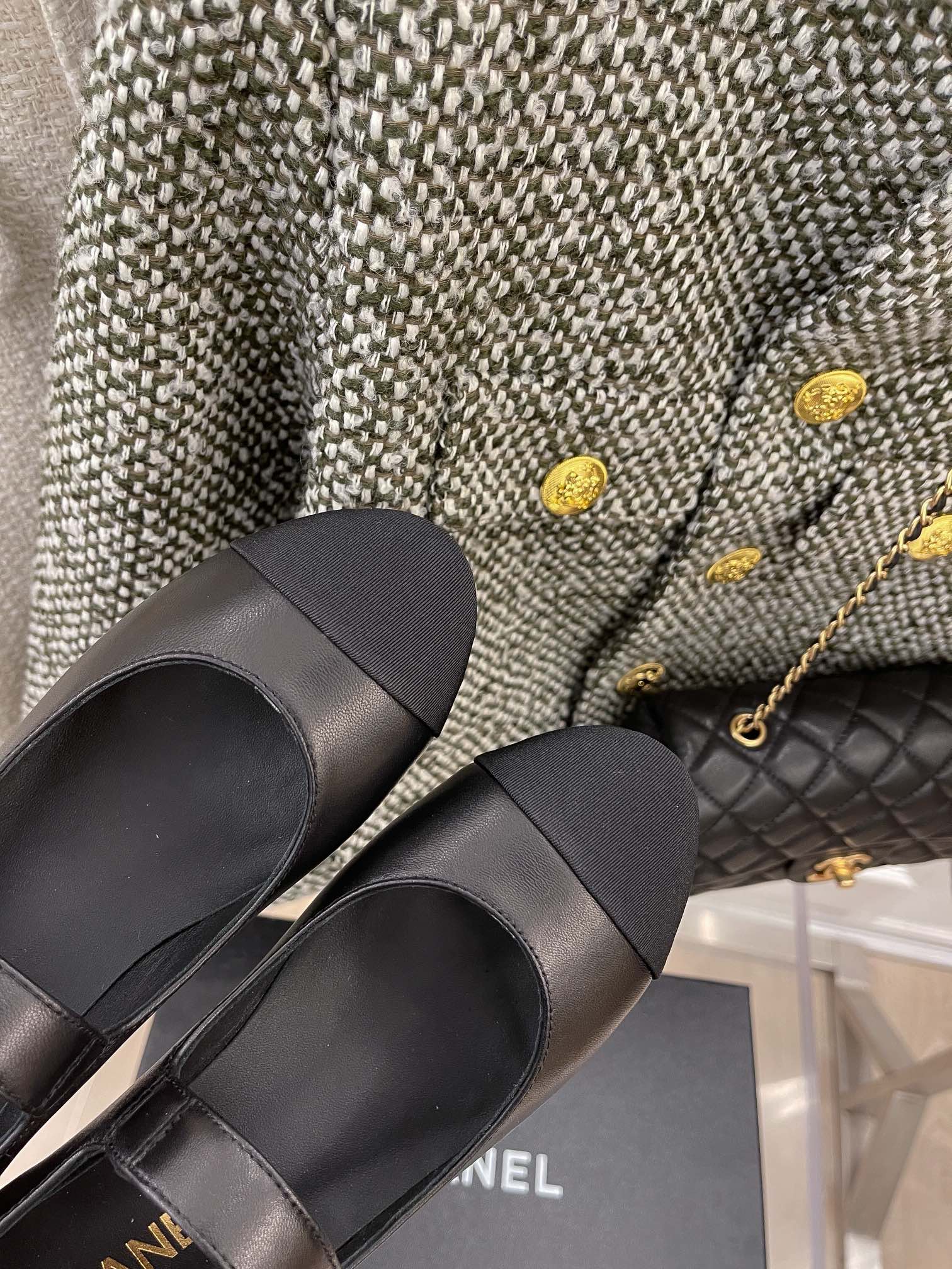 Chanel Sling Back 1.7 Inches Black