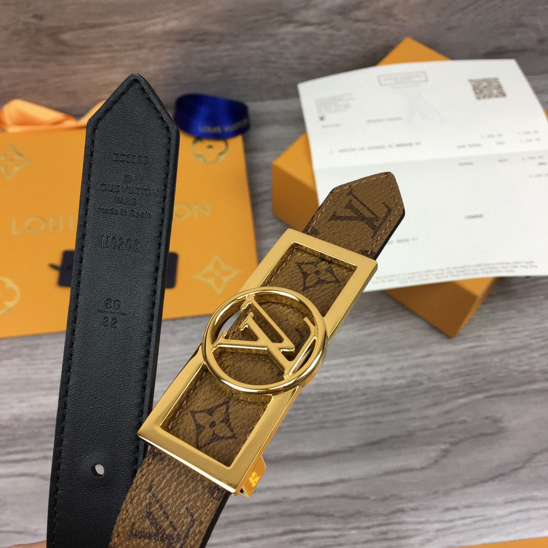 Louis Vuitton Reversiable Belt Brown