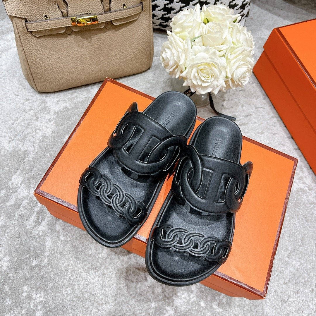 Hermes Extra Sandal Black