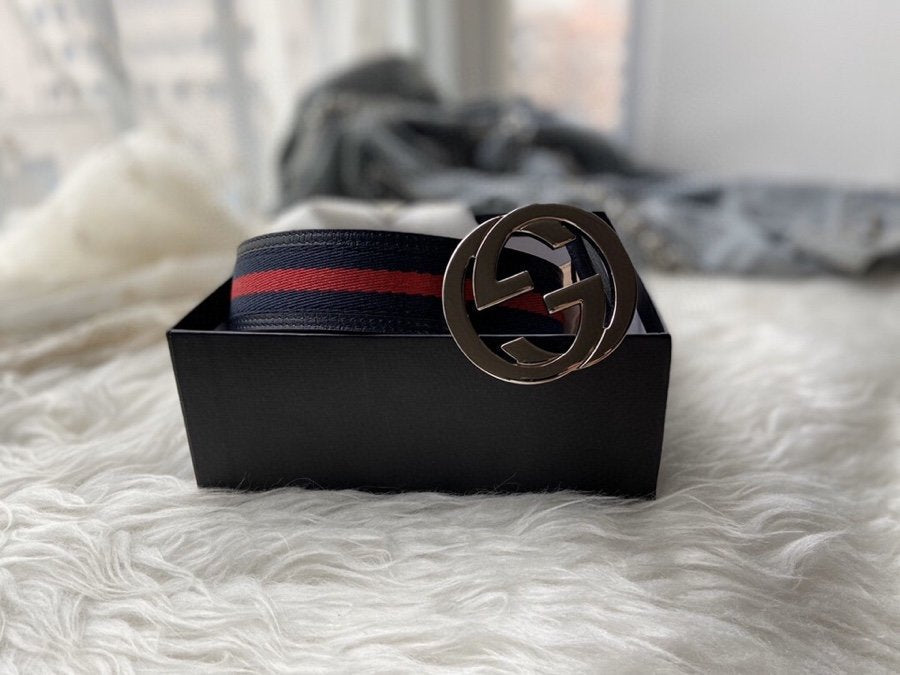 Gucci Belt With Double G Buckle Black