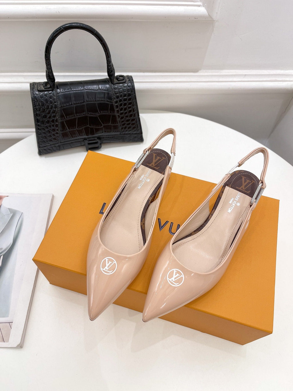 Louis Vuitton Magnetic Slingback Pump Nude