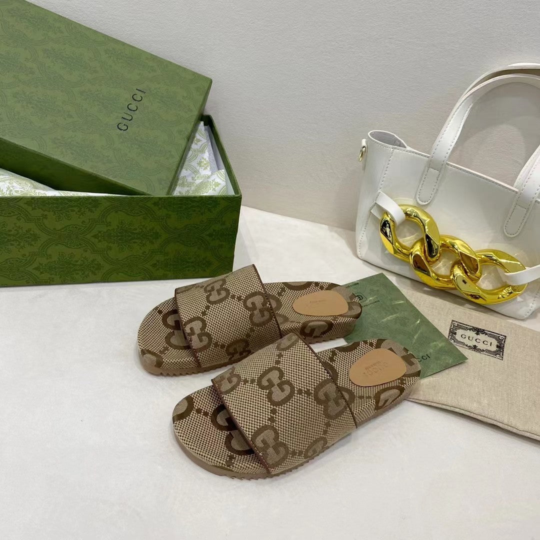Gucci Platform Slide Sandal Brown