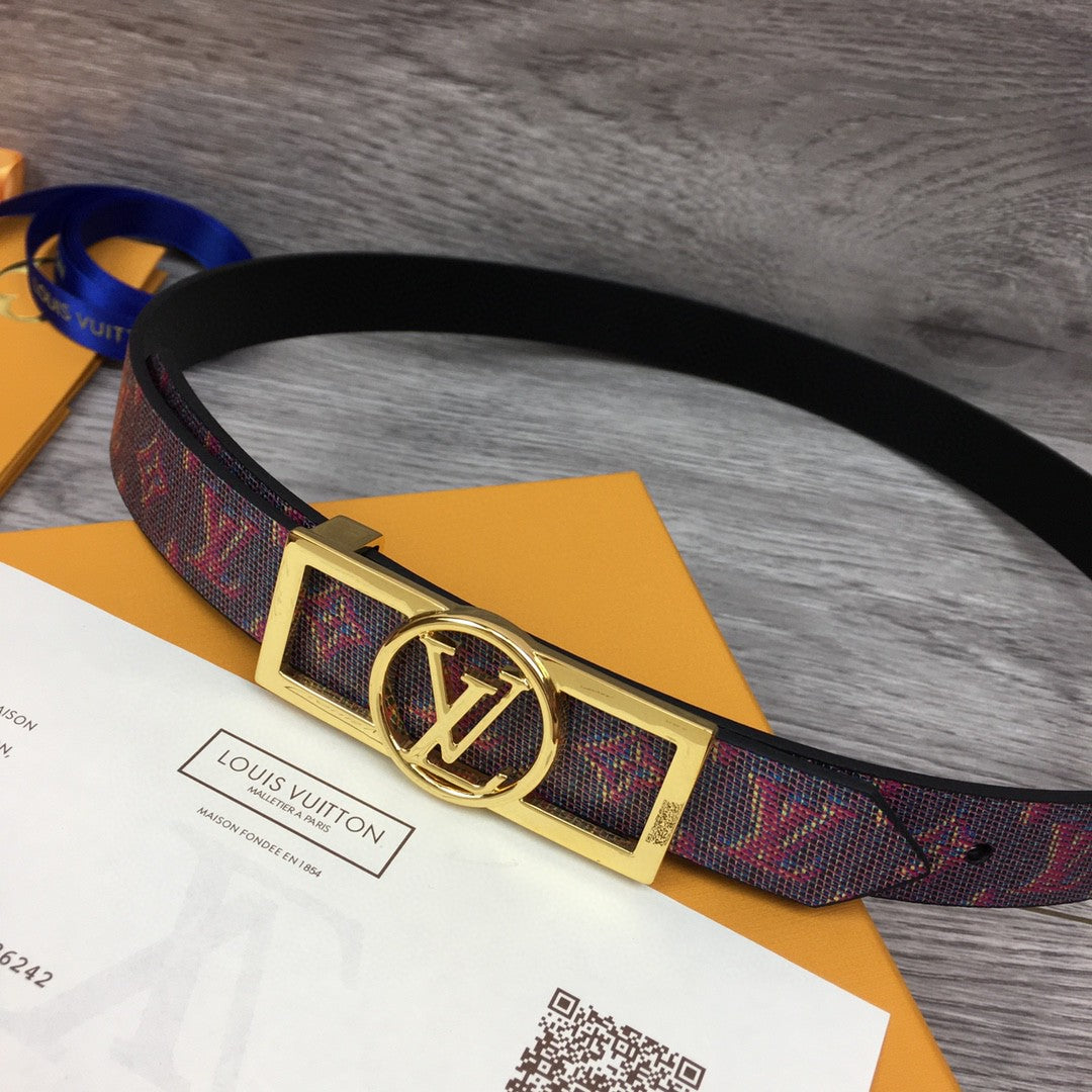 Louis Vuitton Dauphine Reversible Belt Black