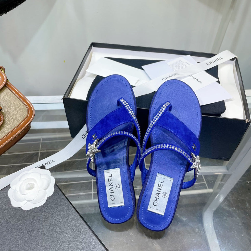 Chanel Sandals Blue