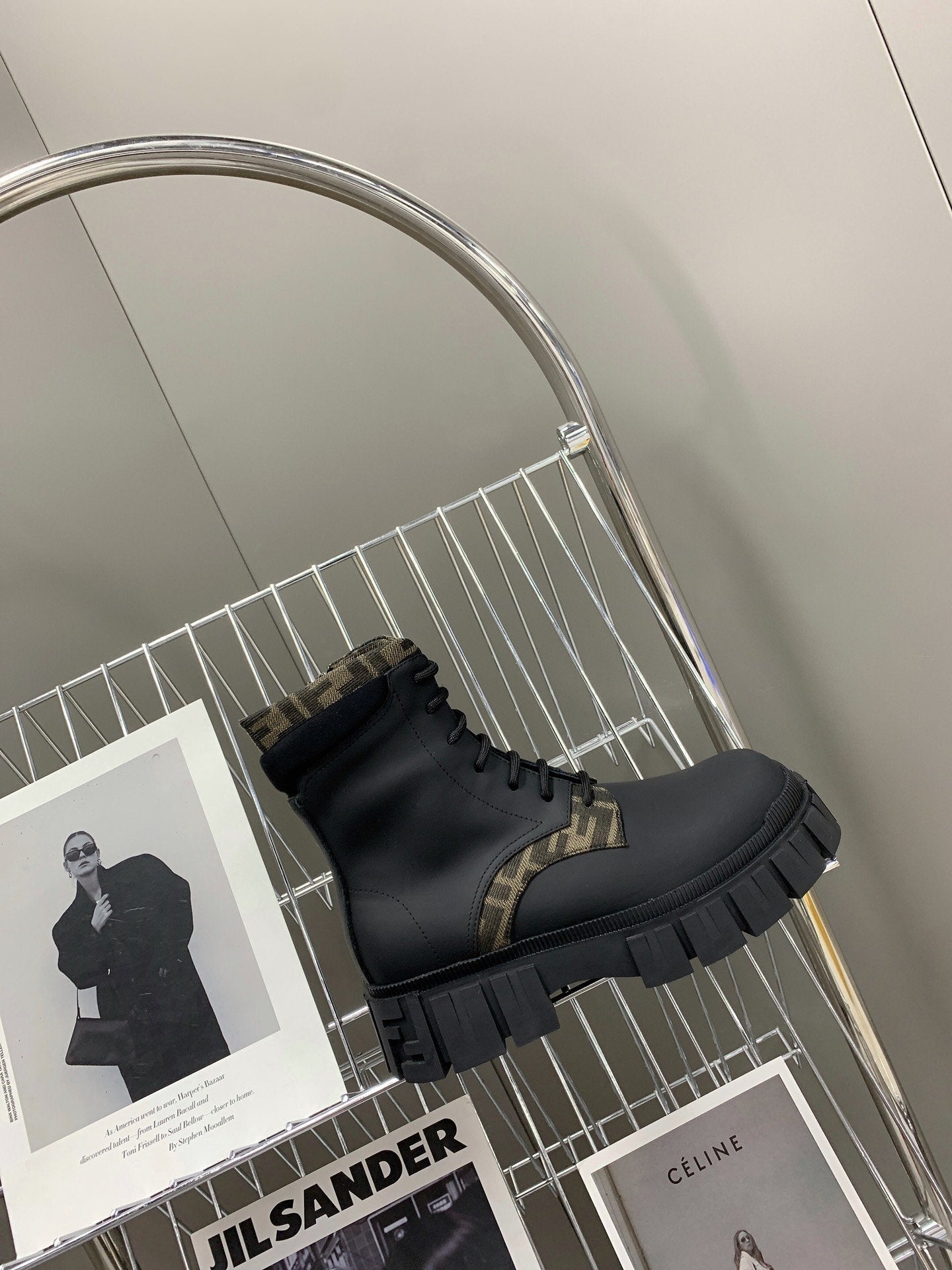 Fendi Signature Boots Black