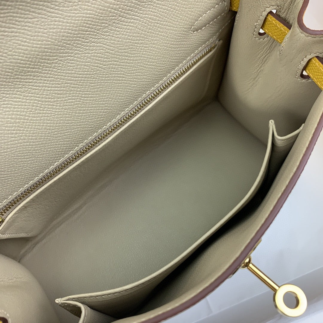 Hermes Kelly 25 Togo Gold Hardware