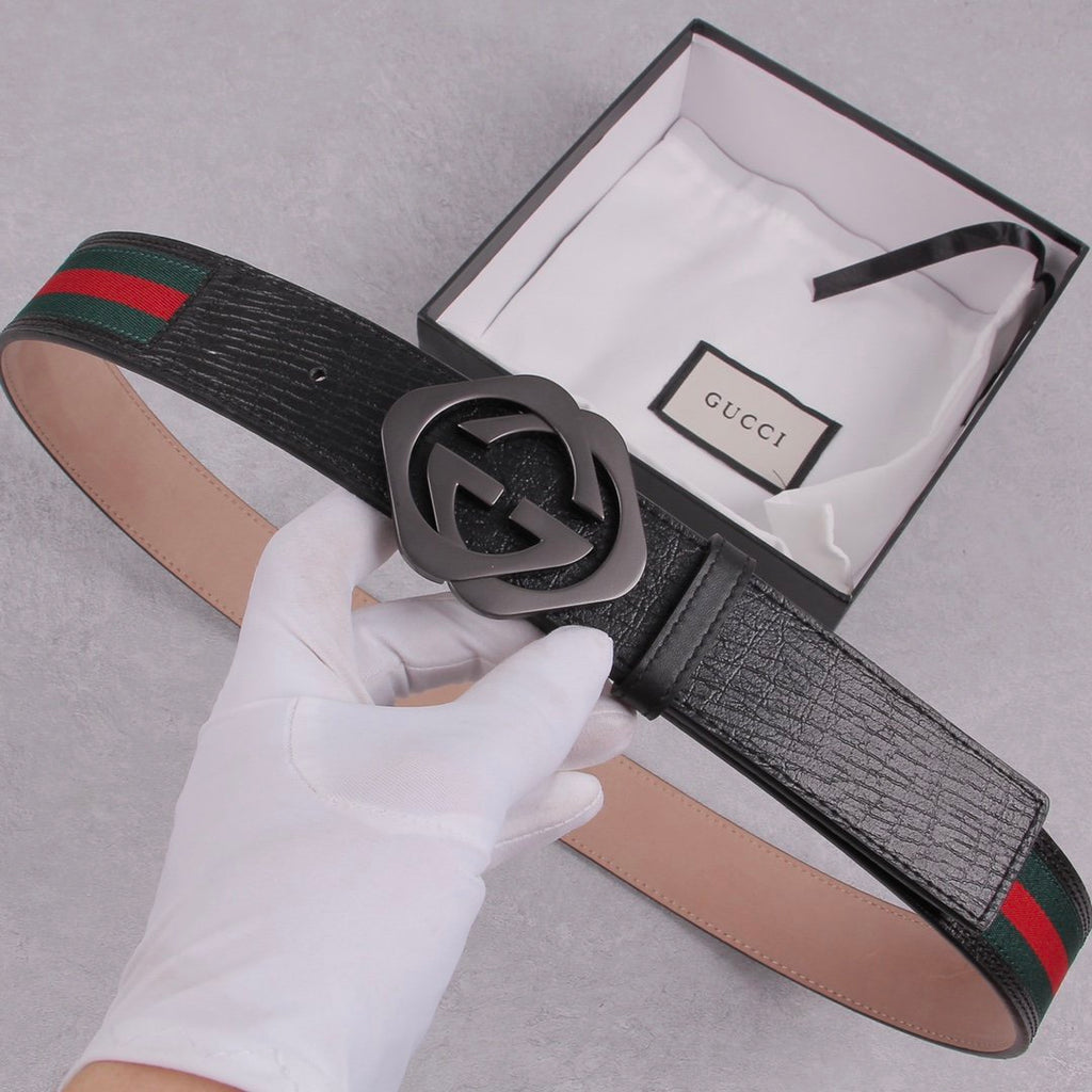 Gucci Belt With Double G Buckle Black