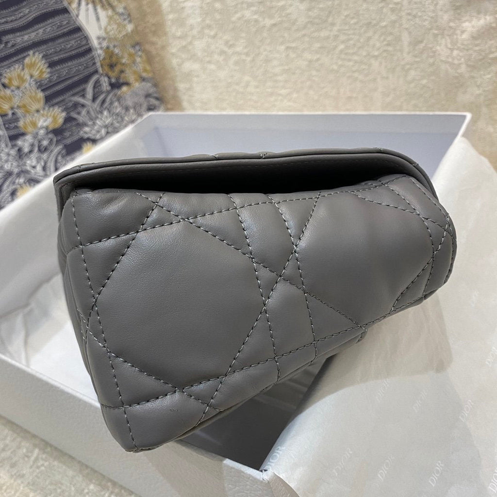 Christian Dior Medium Caro Bag 25cm Dark Grey
