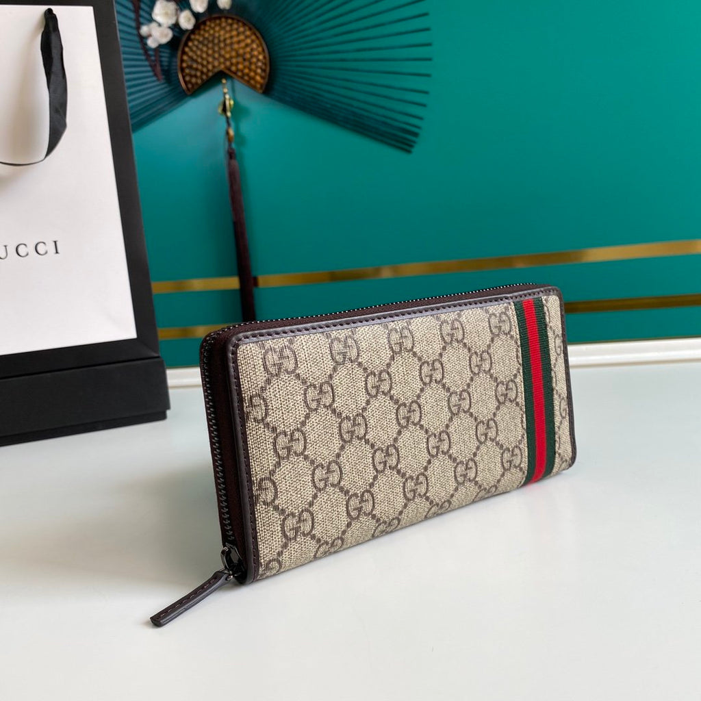 Gucci Beige Zip Around Wallet 19cm