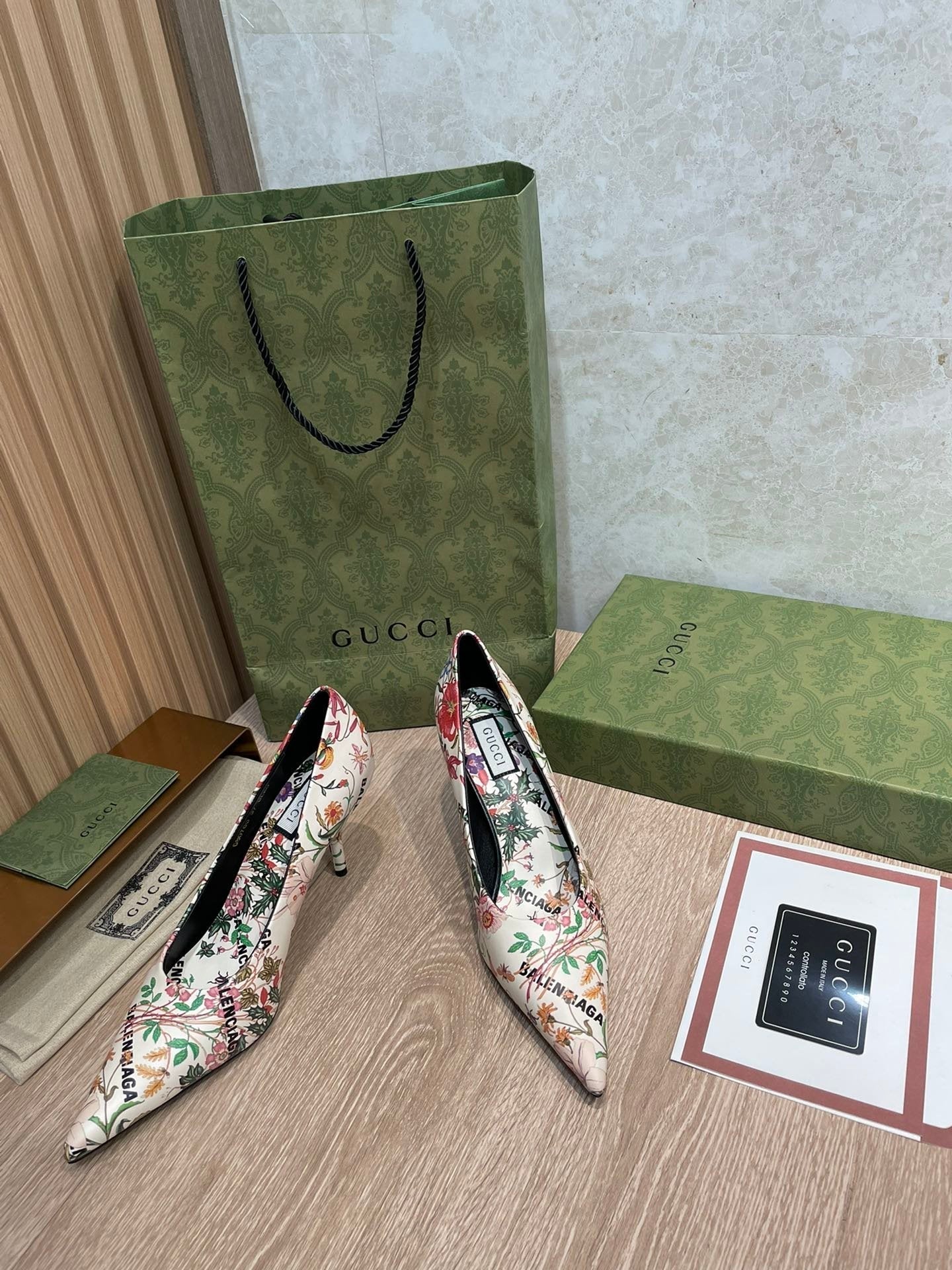 Gucci Balenciaga The Hacker Project Square Knife Pump