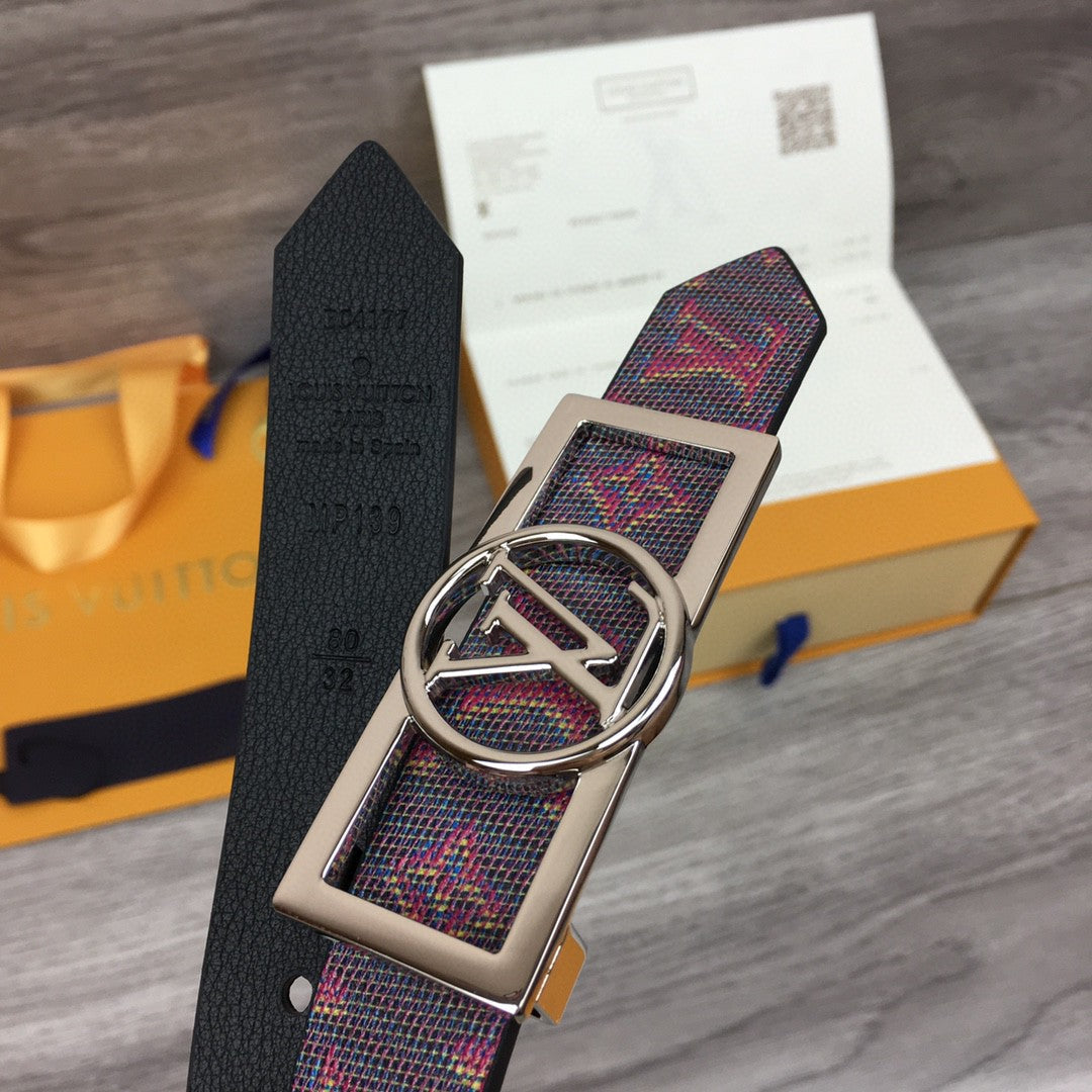 Louis Vuitton Initiales Belt Black