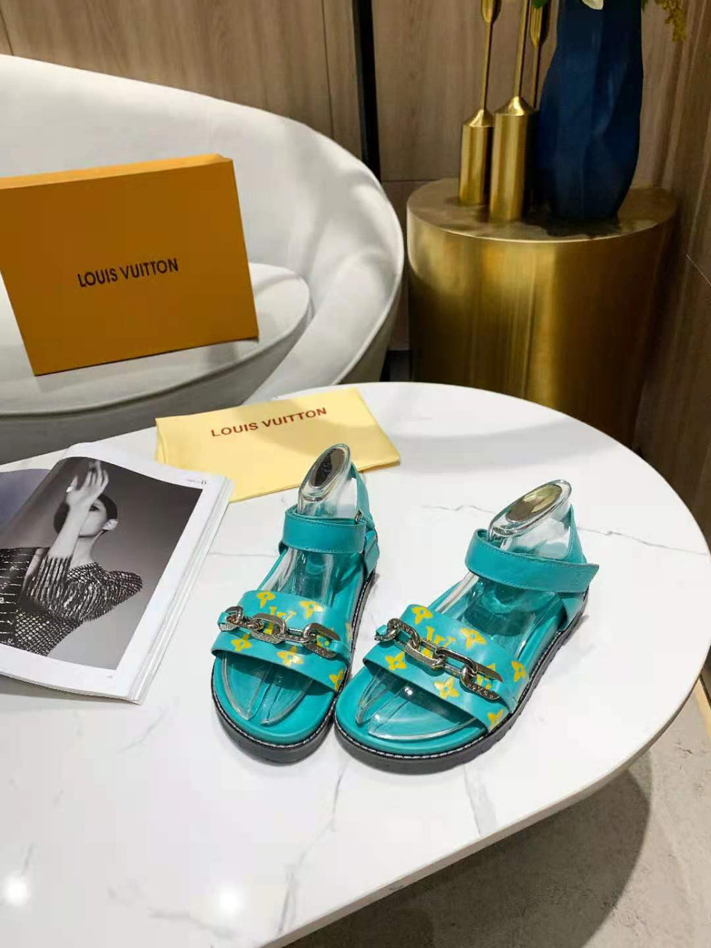 Louis Vuitton Paseo Flat Comfort Sandal Pink