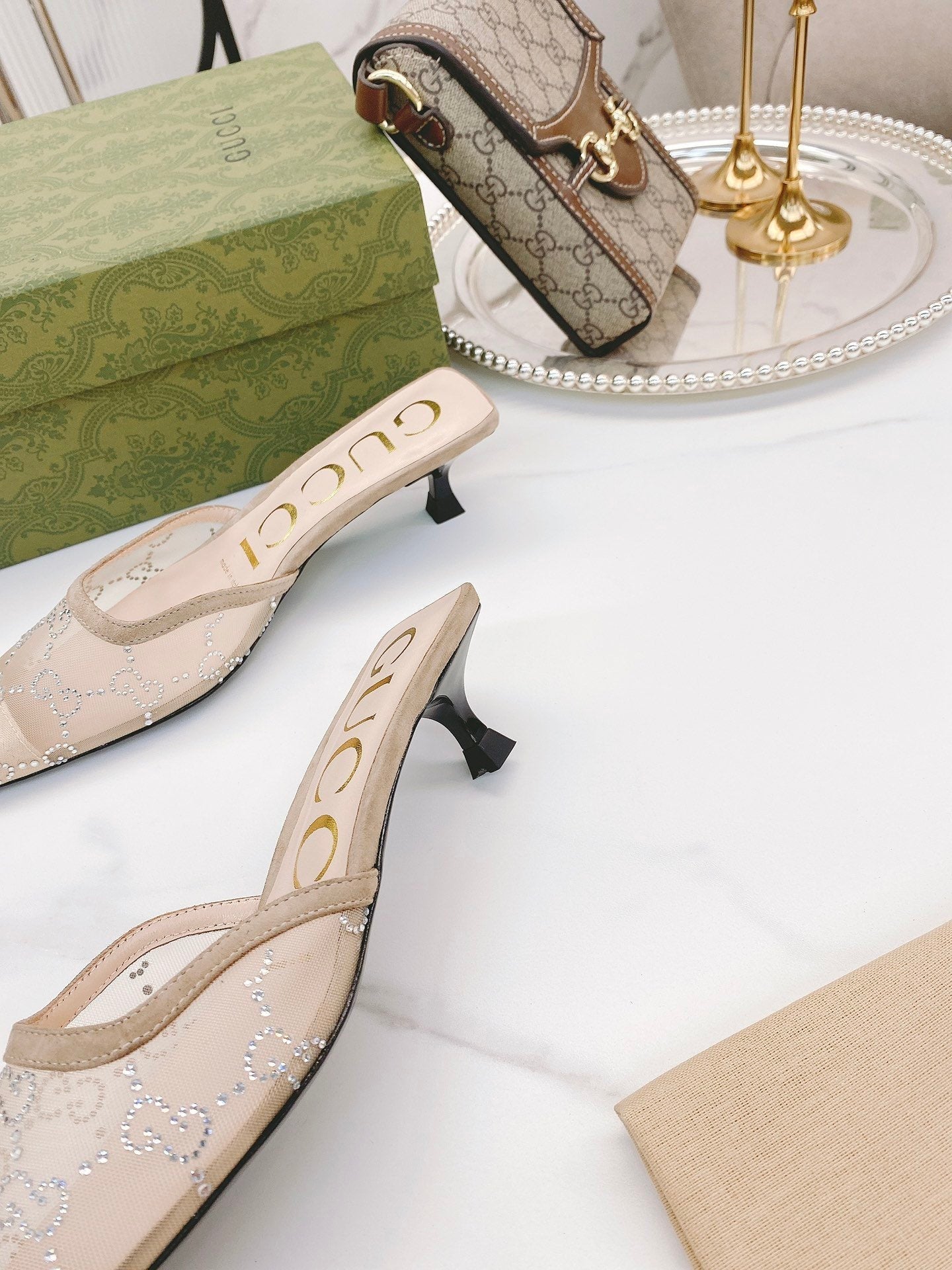 Gucci Slide Sandal Beige