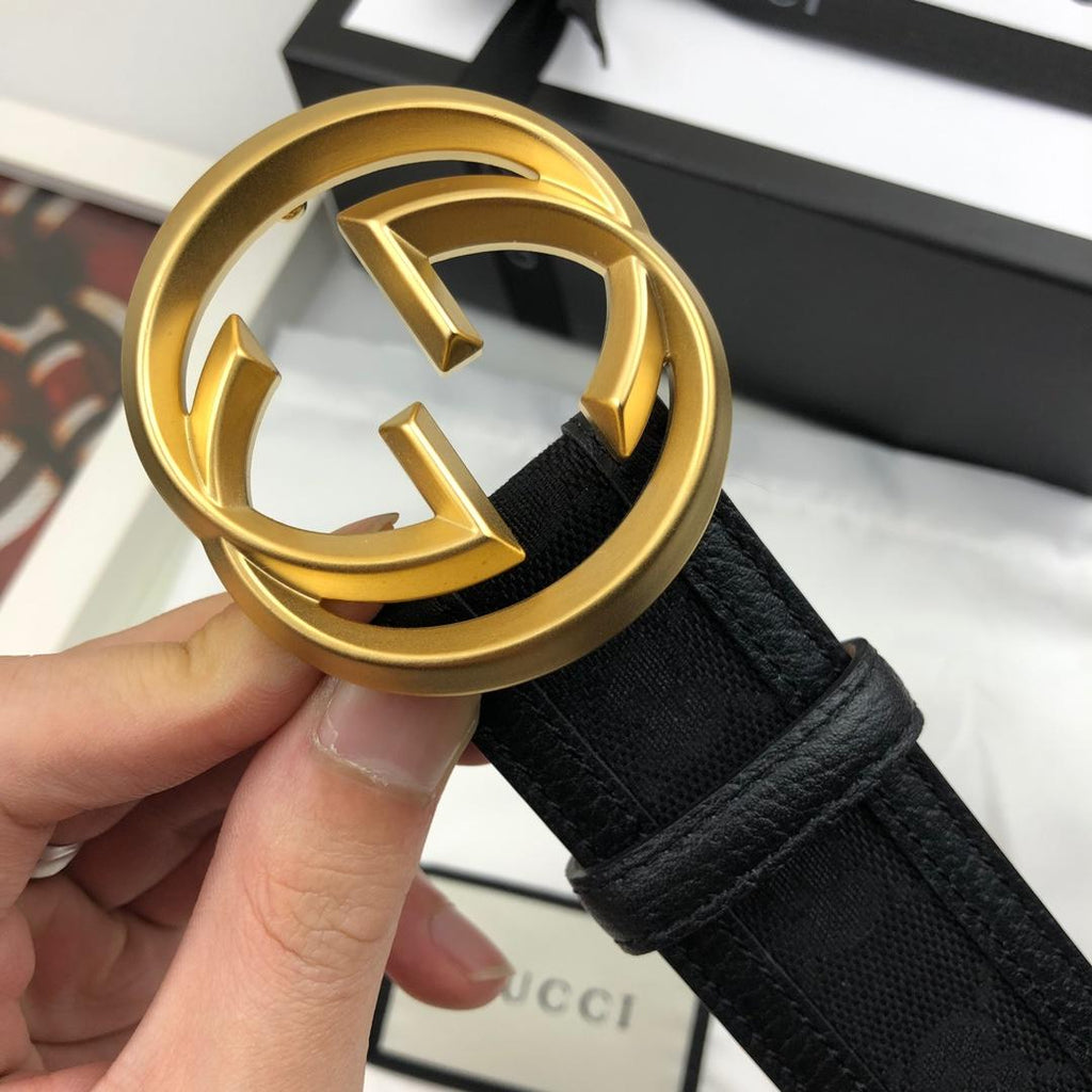 Gucci Belt With Double G Buckle Black