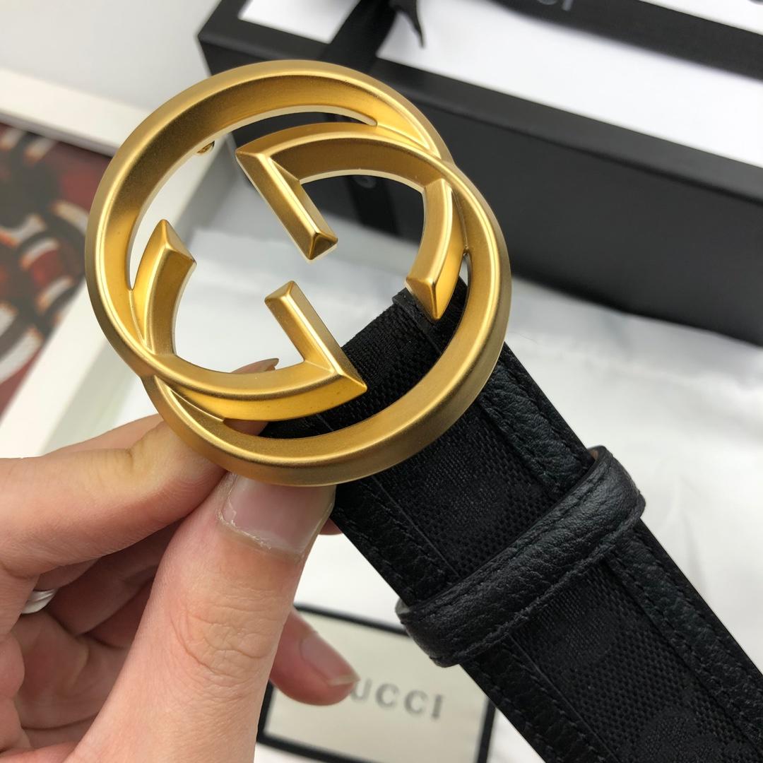 Gucci Belt With Double G Buckle Black