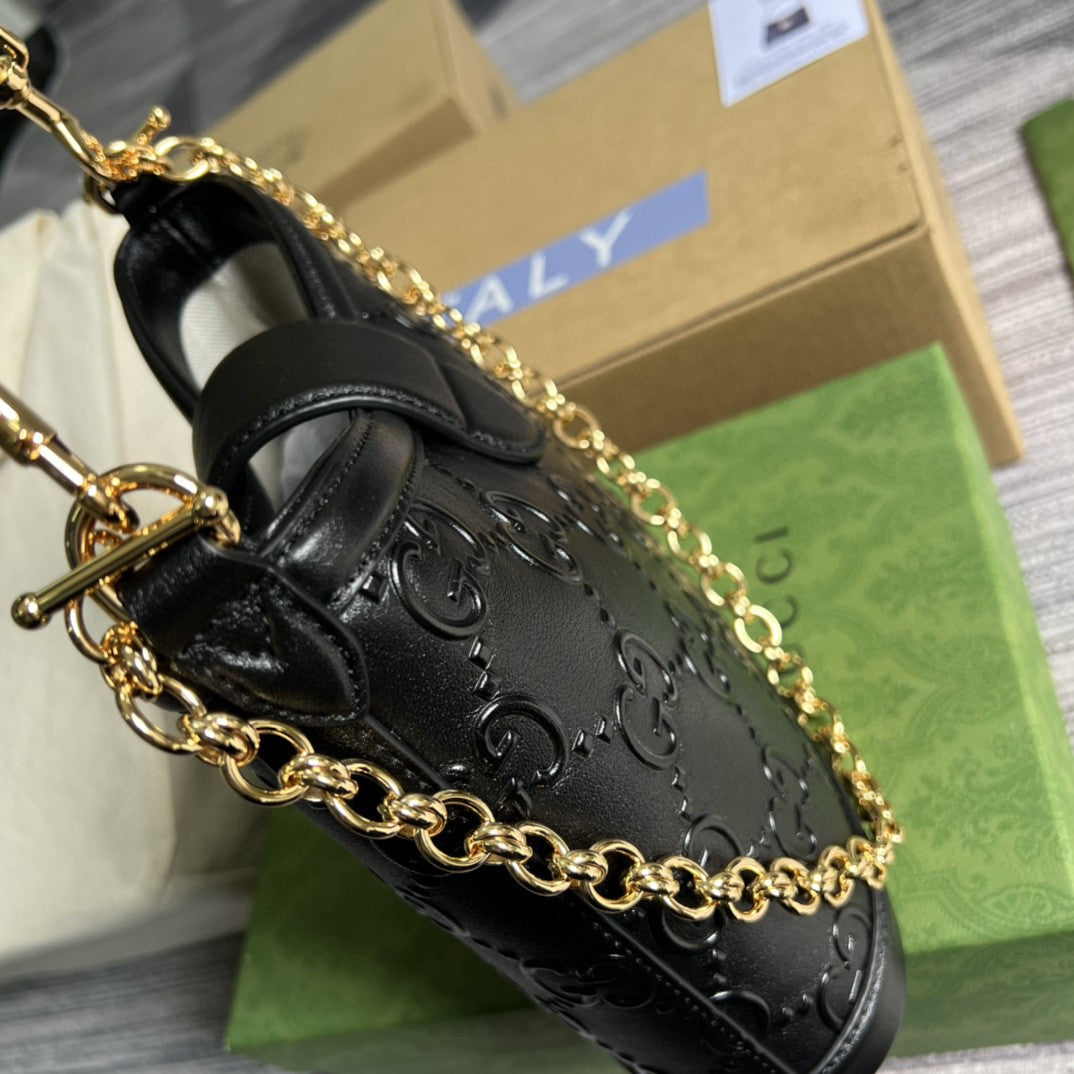 Gucci Small GG Shoulder Bag 25cm Black