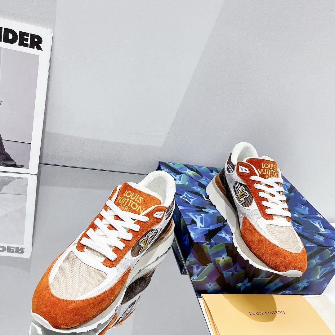 Louis Vuitton Run Sneaker Brown