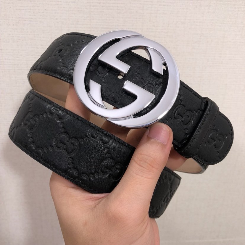 Gucci Belt With Double G Buckle Black