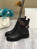 Louis Vuitton Discovery Flat Ankle Boot Black