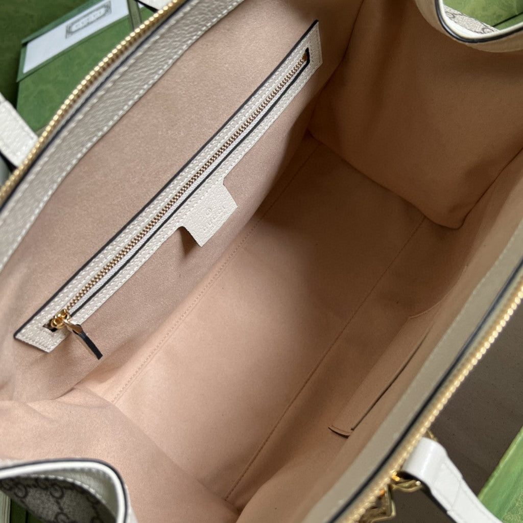 Gucci Ophidia GG Medium Tote Bag 33cm Beige