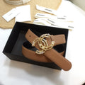 Chanel Belt With Double C Buckle Red