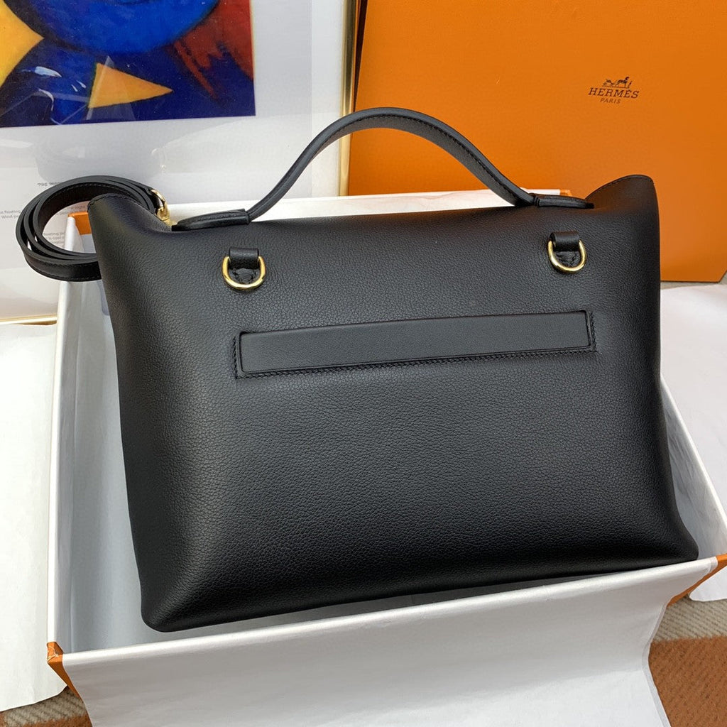 Hermes 24 24 29cm Noir Black Clémence Black