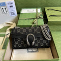 Gucci 499623 Dionysus Small GG Shoulder Bag 25cm Black