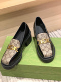 Gucci Lug Sole Horsebit Loafer Brown