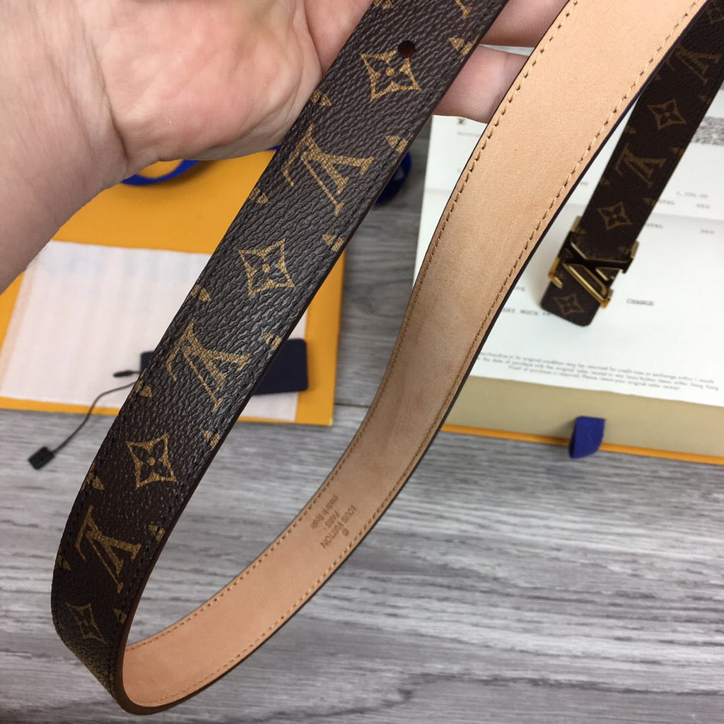 Louis Vuitton LV Initiales Belt Brown