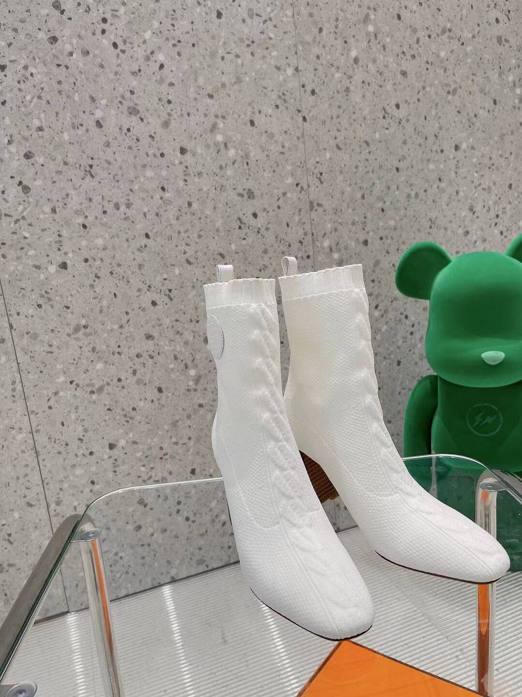 Hermes Volver 90 Ankle Boot White